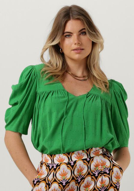 deugd Hinder College Groene IDANO Blouse OLIVER | Omoda