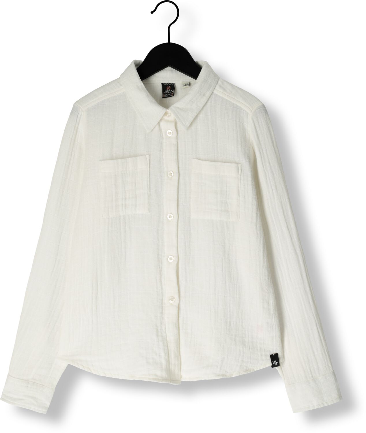 INDIAN BLUE JEANS Meisjes Blouses Shirt Longsleeve Linen Wit