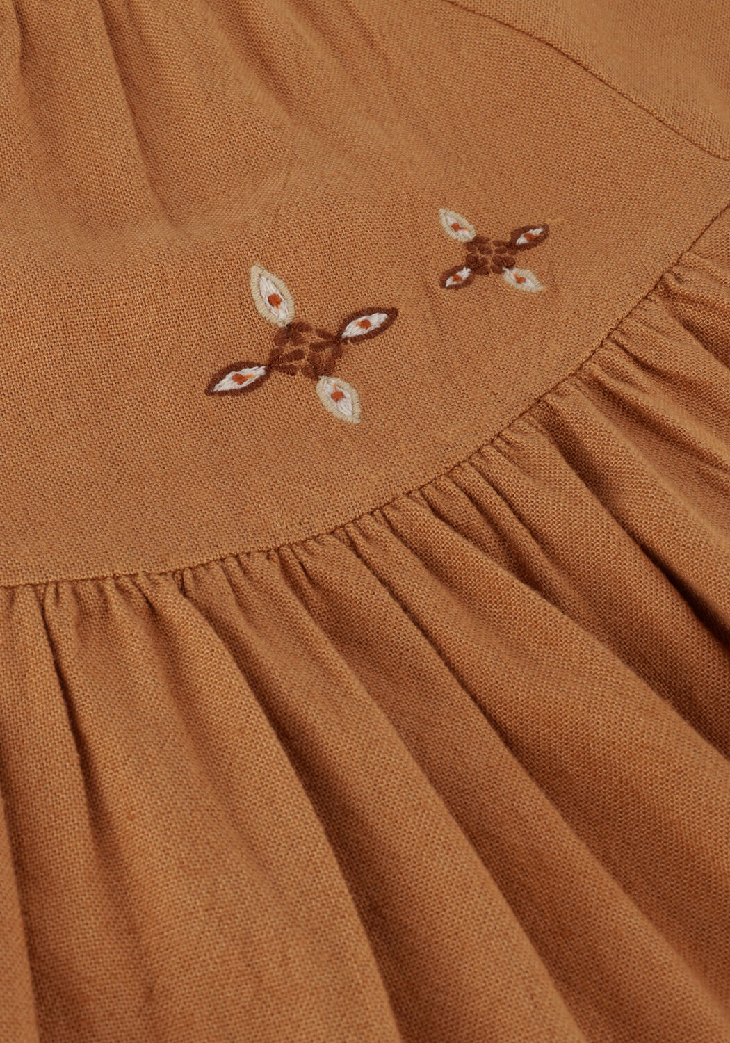 Camel BAJE STUDIO Midi jurk DRESS - large