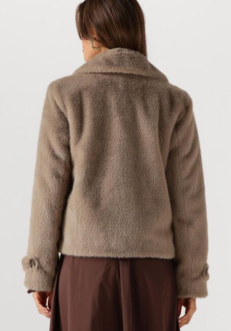 Bruine BEAUMONT Faux fur jas ABBY SHORT COAT - large