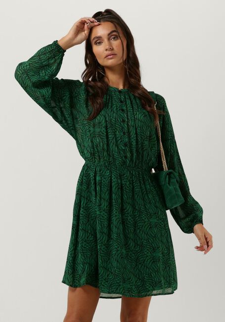 Luxe Fotoelektrisch Luxe Groene CIRCLE OF TRUST Mini jurk HOLLY DRESS | Omoda
