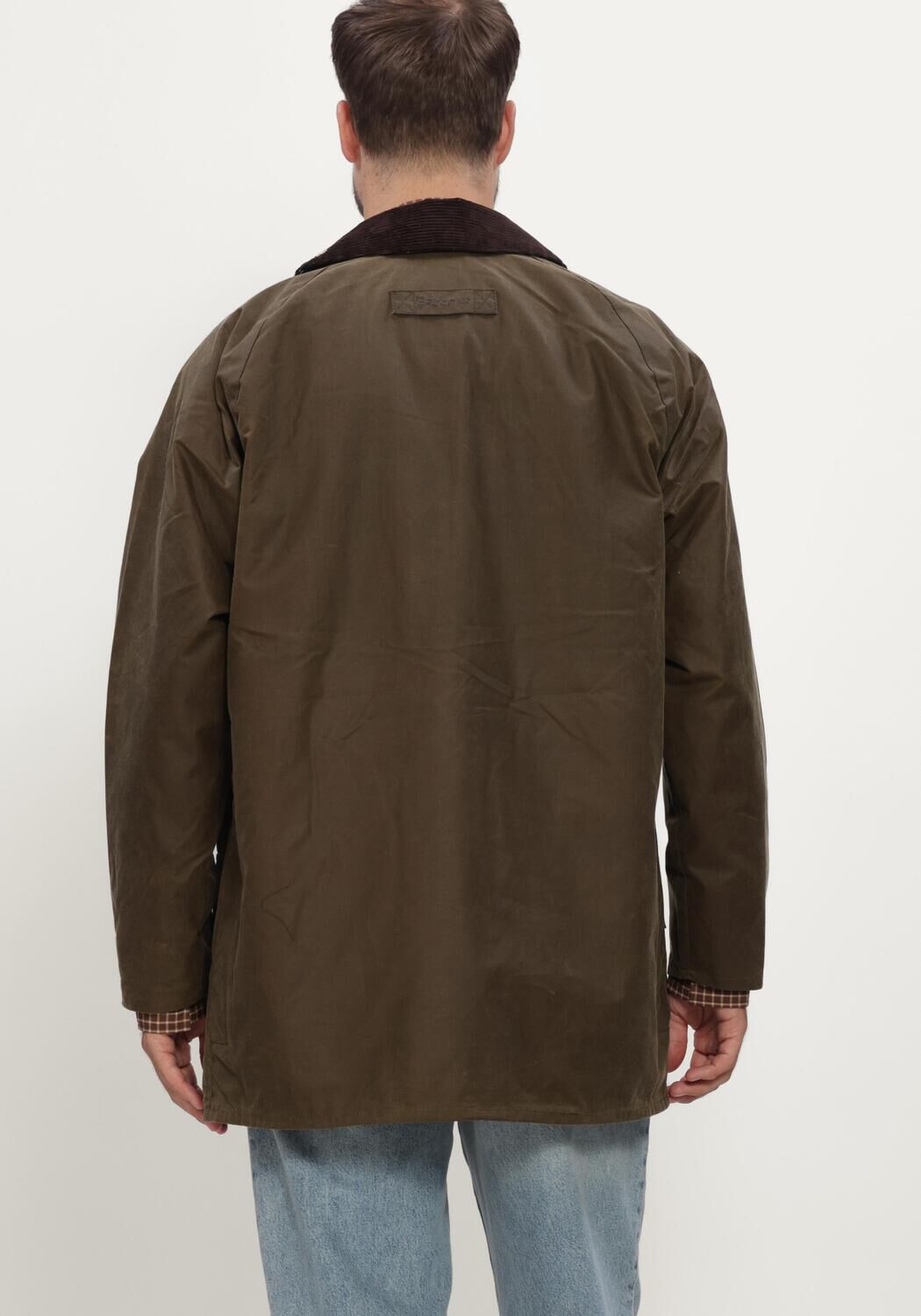 Beige BARBOUR Jack ICONS BEAUFORT WAX JACKET - large