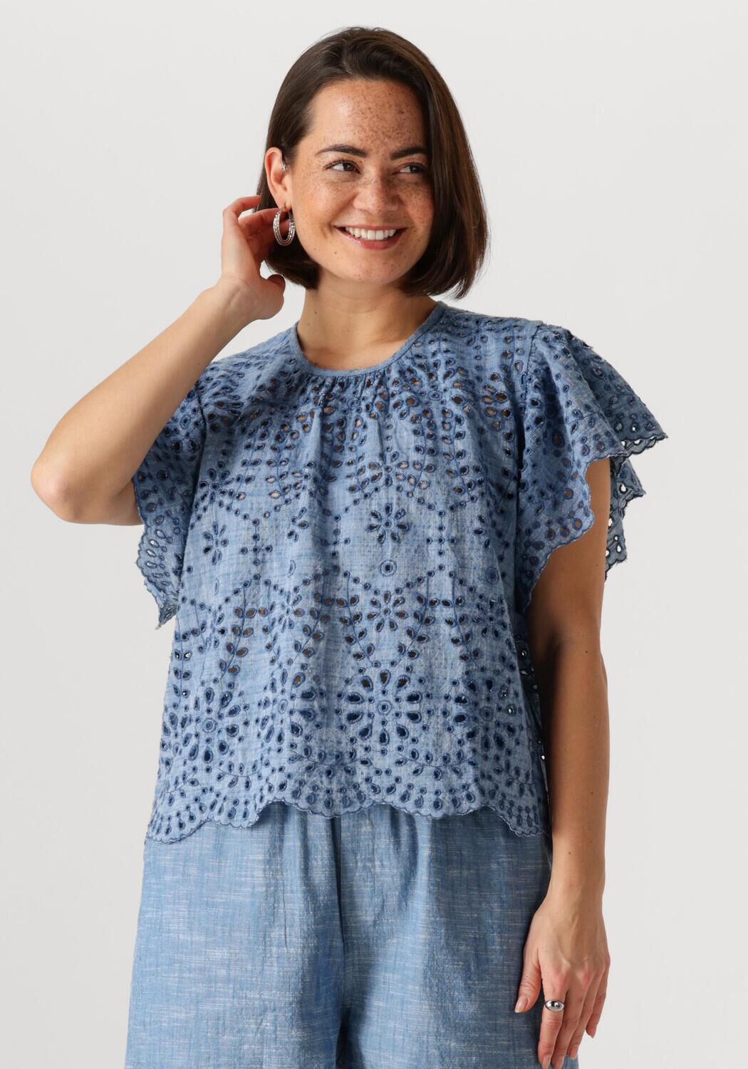 CIRCLE OF TRUST Dames Tops & T-shirts Alinna Blouse Blauw