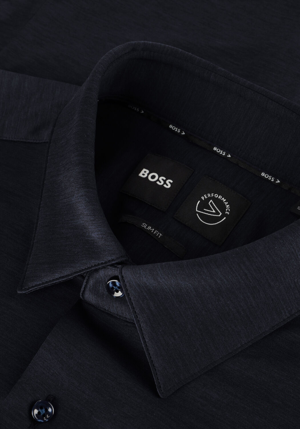 Blauwe BOSS BLACK Klassiek overhemd P-HANK-S-KENT-C1-222 - large