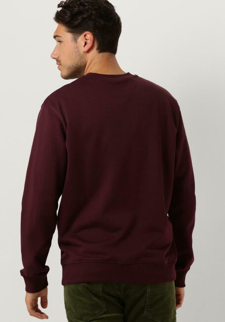 Bordeaux SCOTCH & SODA Trui REGULAR FIT LOGO BADGE SWEATSHIRT IN ORGANIC COTTON - large