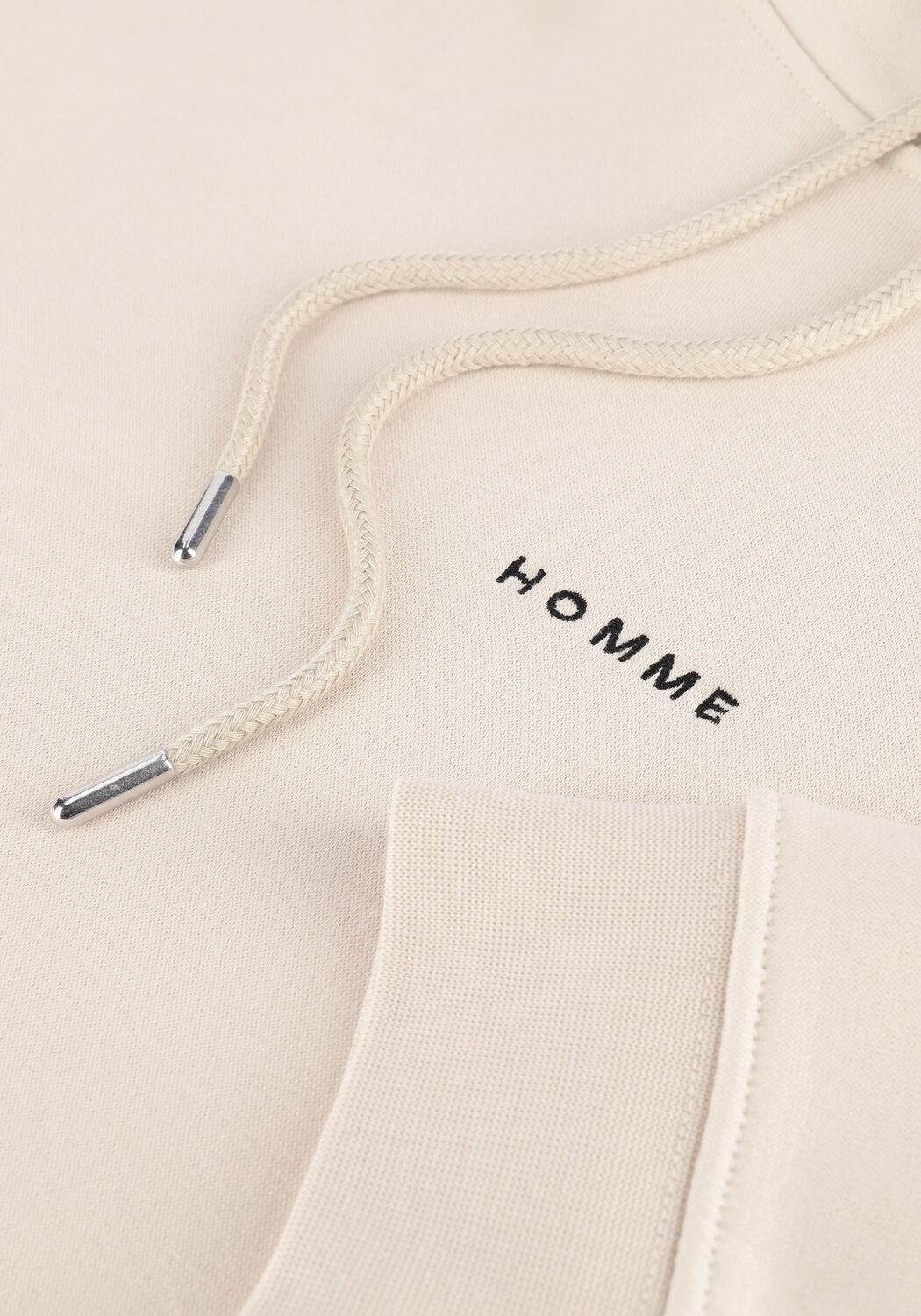 Beige SELECTED MEN Sweater SLHREGHANKIE HOOD SWEAT EX - large