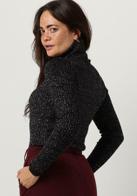 Grijze ACCESS Coltrui LUREX KNITTED TURTLENECK TOP - large