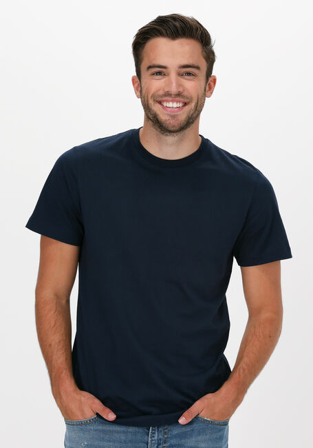 Donkerblauwe SELECTED HOMME T-shirt SLHNORMANI180 SS O-NECK TEE - large