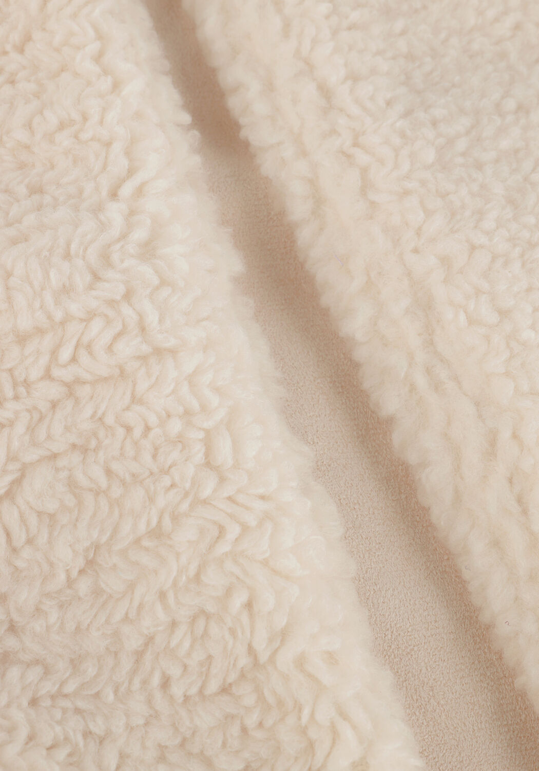 Ecru COLOURFUL REBEL Gilet YONI TEDDY GILET - large