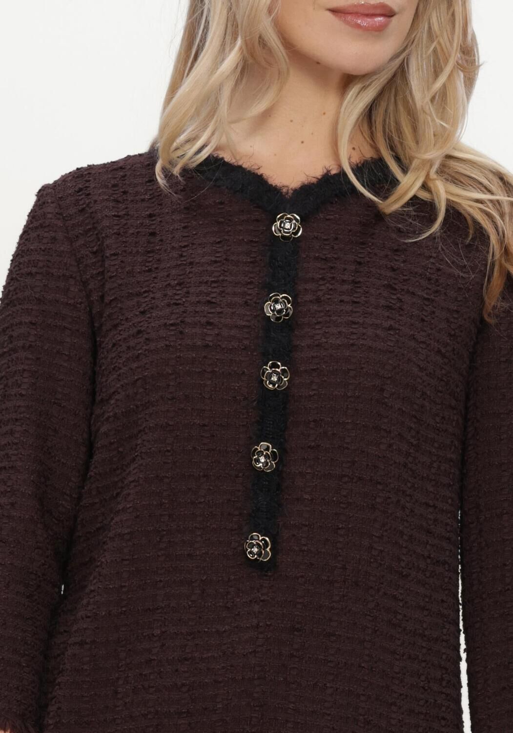 Ana Alcazar Dames Jurken Dress Buttons - Bruin, foto 4