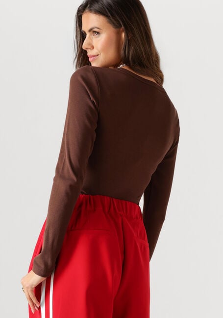 Bruine NOTRE-V Tops & T-shirts NV-EELKE ROUND NECK - large