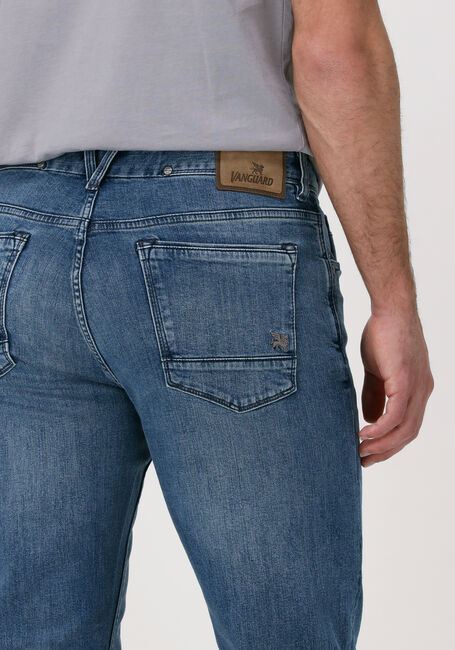Blauwe VANGUARD Slim fit jeans V7 RIDER LIGHT BLUE DENIM - large