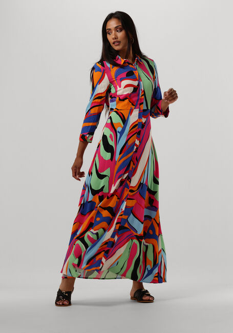 Fuchsia Y.A.S. Maxi jurk YASSAVANNA LONG SHIRT DRESS 1 - large