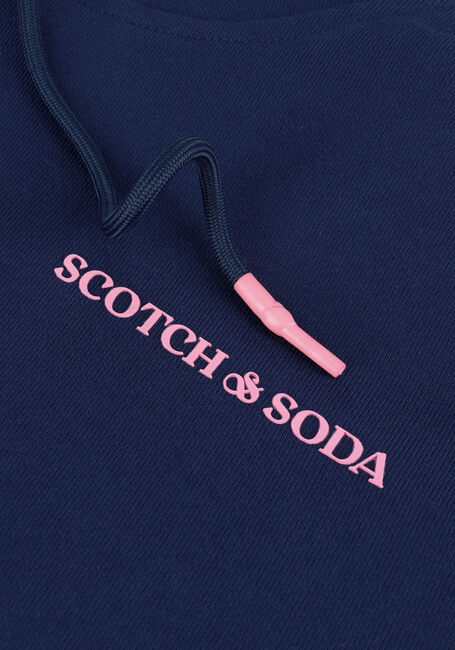 Donkerblauwe SCOTCH & SODA Sweater HOODED SWEATSHIRT IN ORGANIC C - large