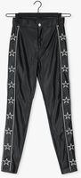 Zwarte COLOURFUL REBEL Pantalon CHLOE FAKE LEATHER STAR PANTS