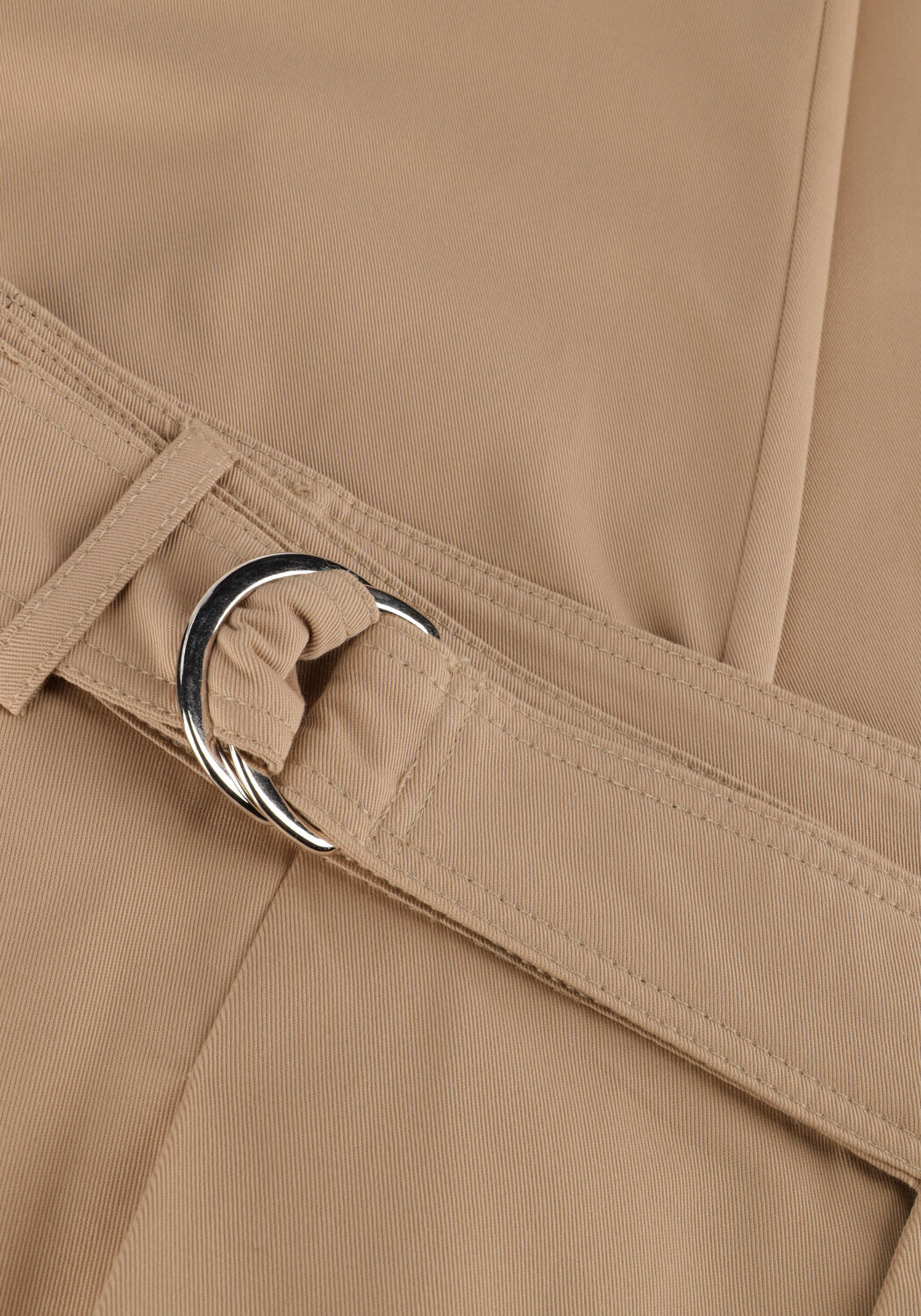 Beige VANILIA Lange broeken FOLDED TWILL - large