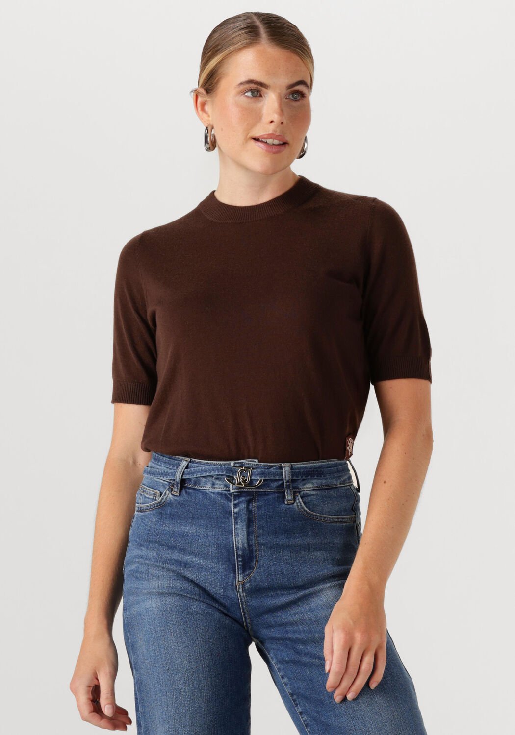 LIU JO Dames Truien & Vesten Maglia Chiusa Bruin