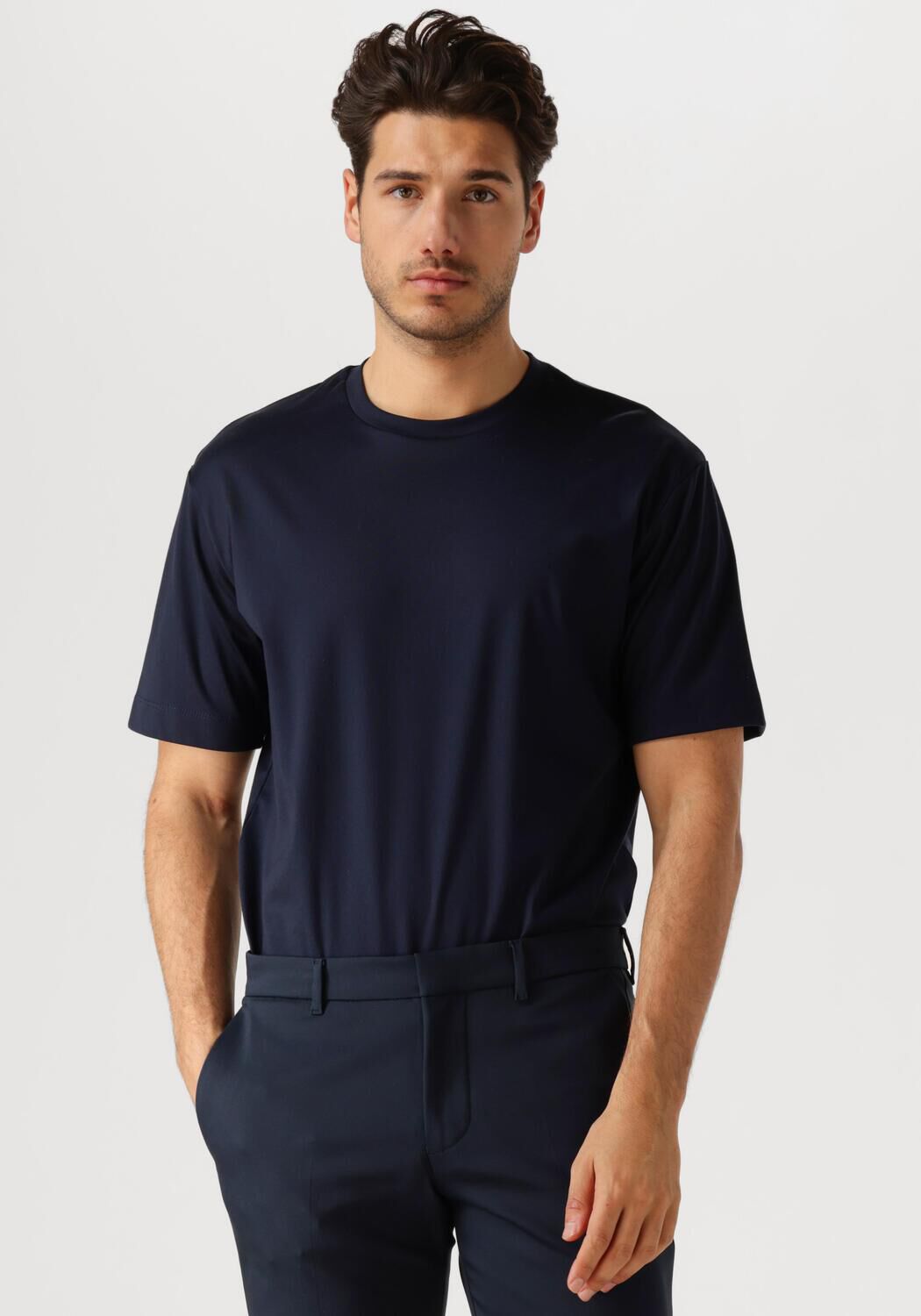 DESOTO LUXURY Heren Polo's & T-shirts Luxury Two Ply T-shirt 1 2 Blauw
