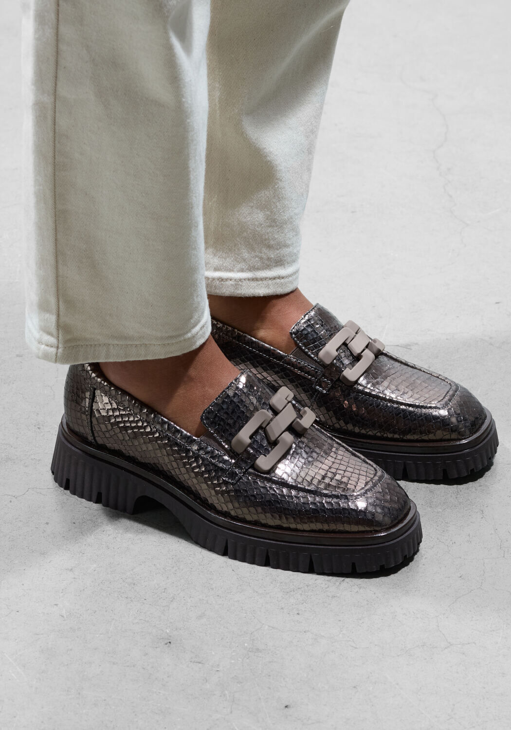 Bronzen SOFTWAVES Loafers 9.02.07 - large