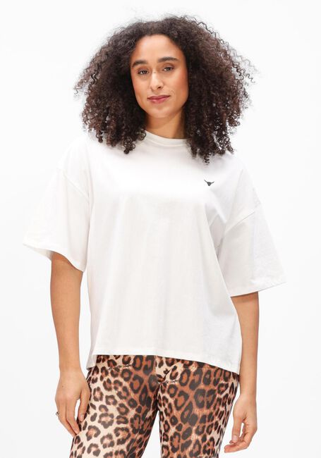 Witte ALIX THE LABEL T-shirt LADIES KNITTED BULL T-SHIRT - large