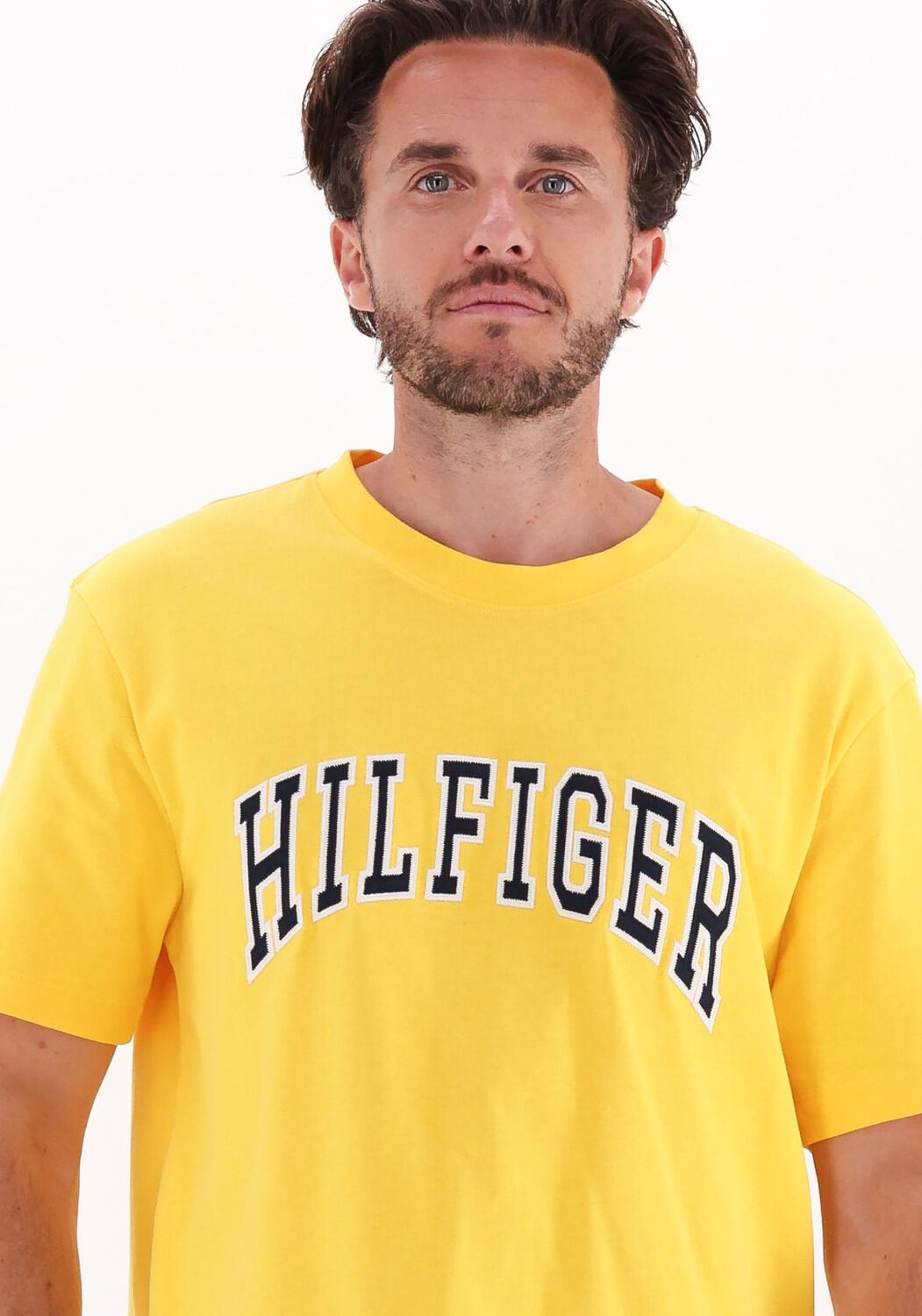 Tommy hilfiger geel shirt deals