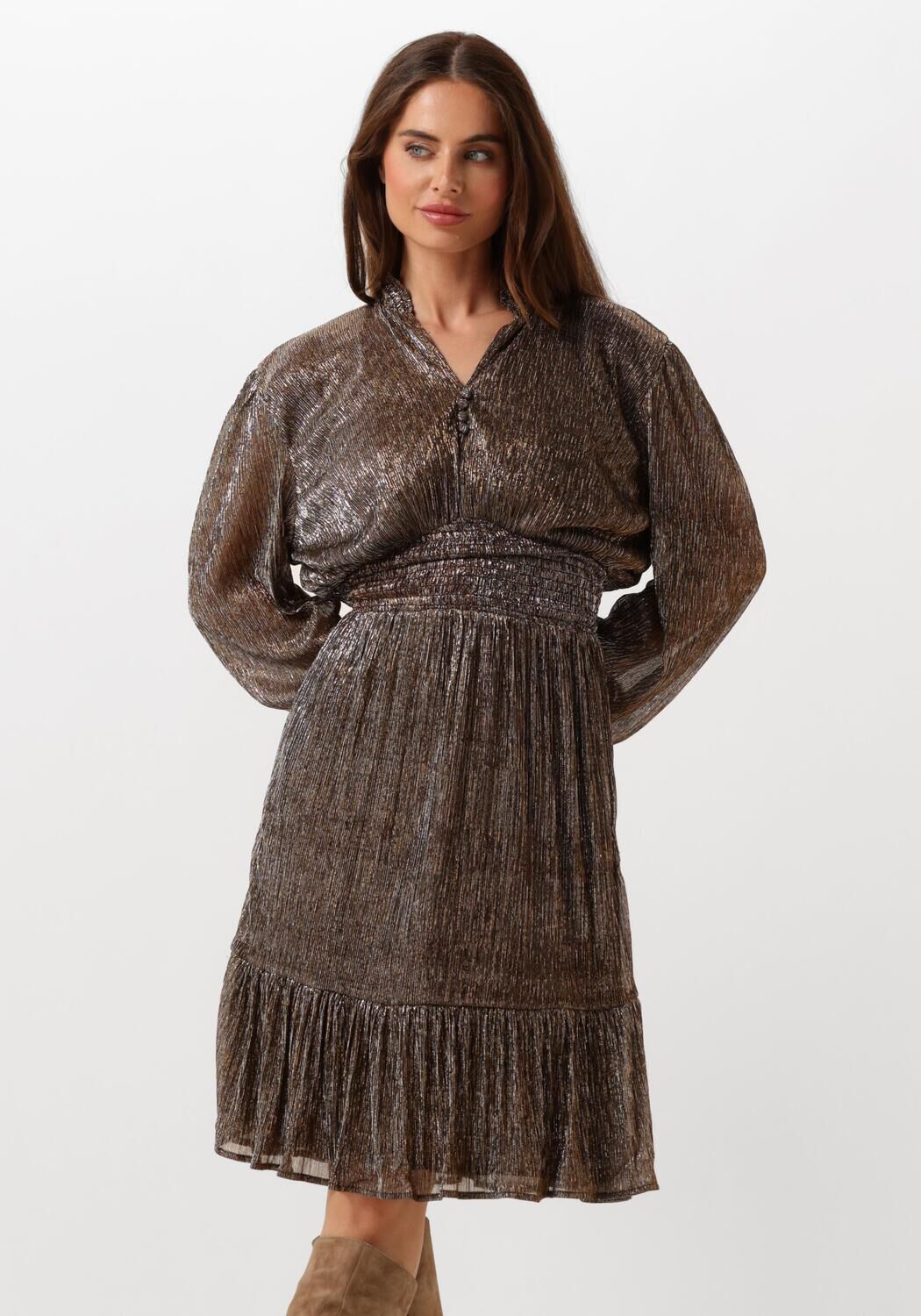 EST'SEVEN Dames Jurken St Trpz Dress Brons