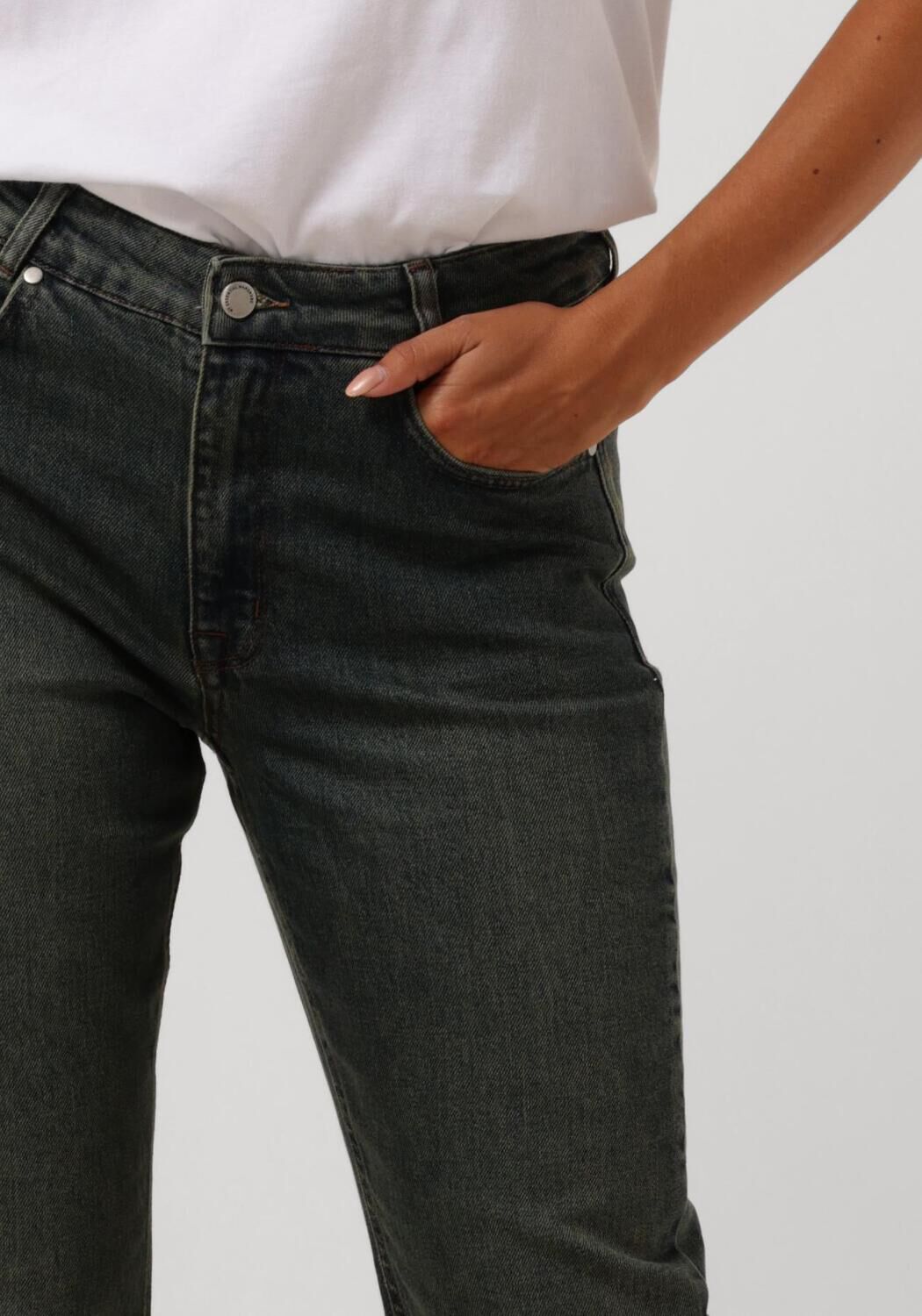 MY ESSENTIAL WARDROBE Dames Jeans Dangomw 139 High Straight Donkerblauw