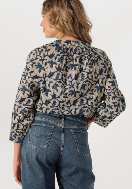 Multi SUMMUM Blouses 3/4 SLEEVE TOP BLOCK PRINT - large