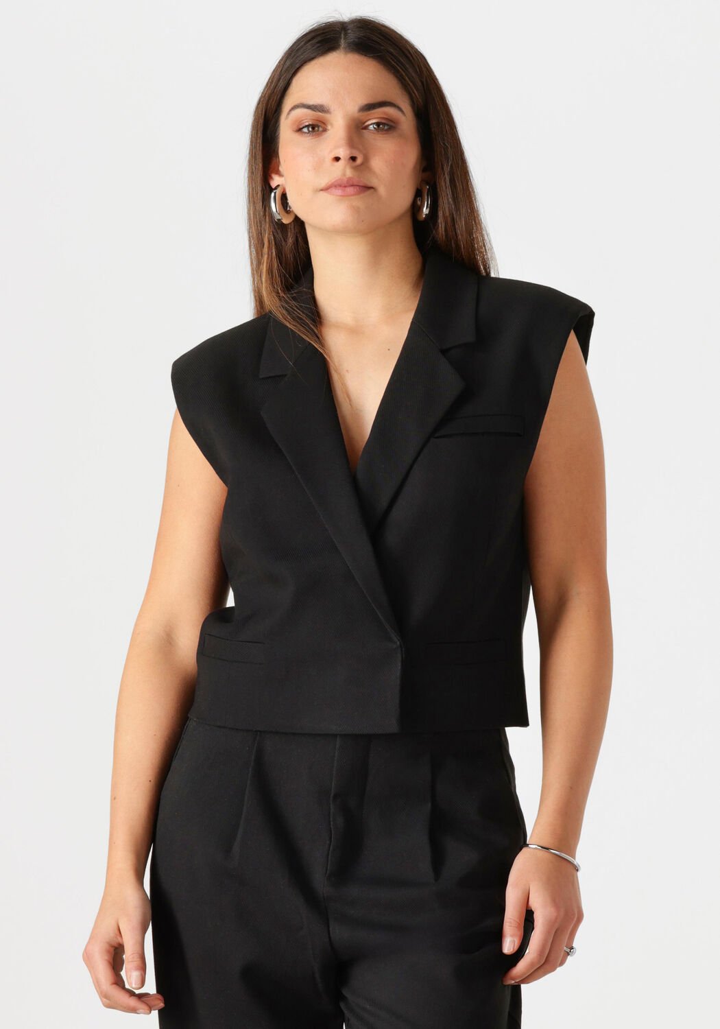 COPENHAGEN MUSE Dames Blazers Cmtailor-short Waiscoat Zwart