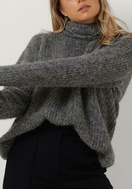Grijze MY ESSENTIAL WARDROBE Coltrui MEENAHW KNIT ROLLNECK - large
