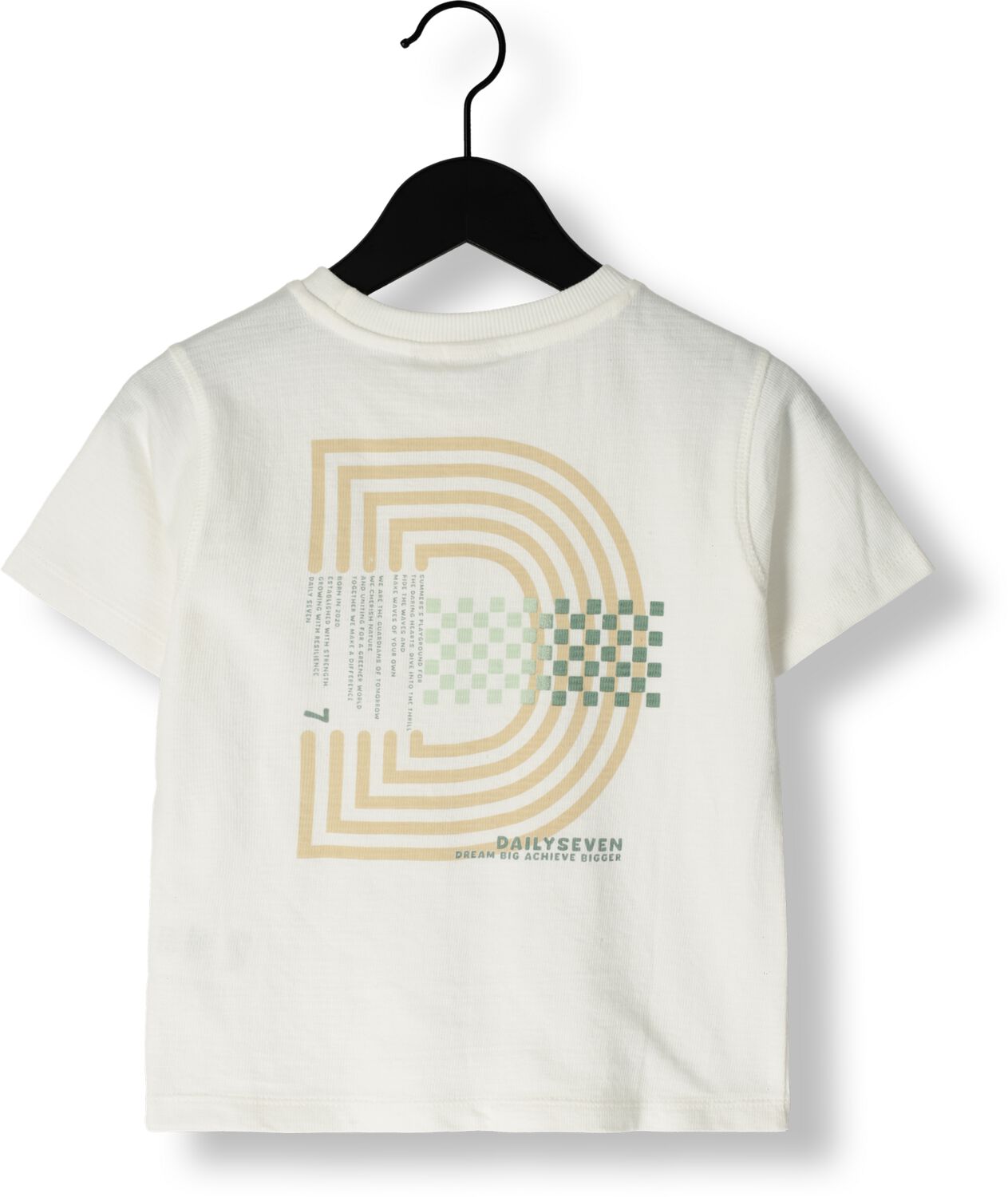 DAILY7 Jongens Polo's & T-shirts T-shirt Backprint Wit