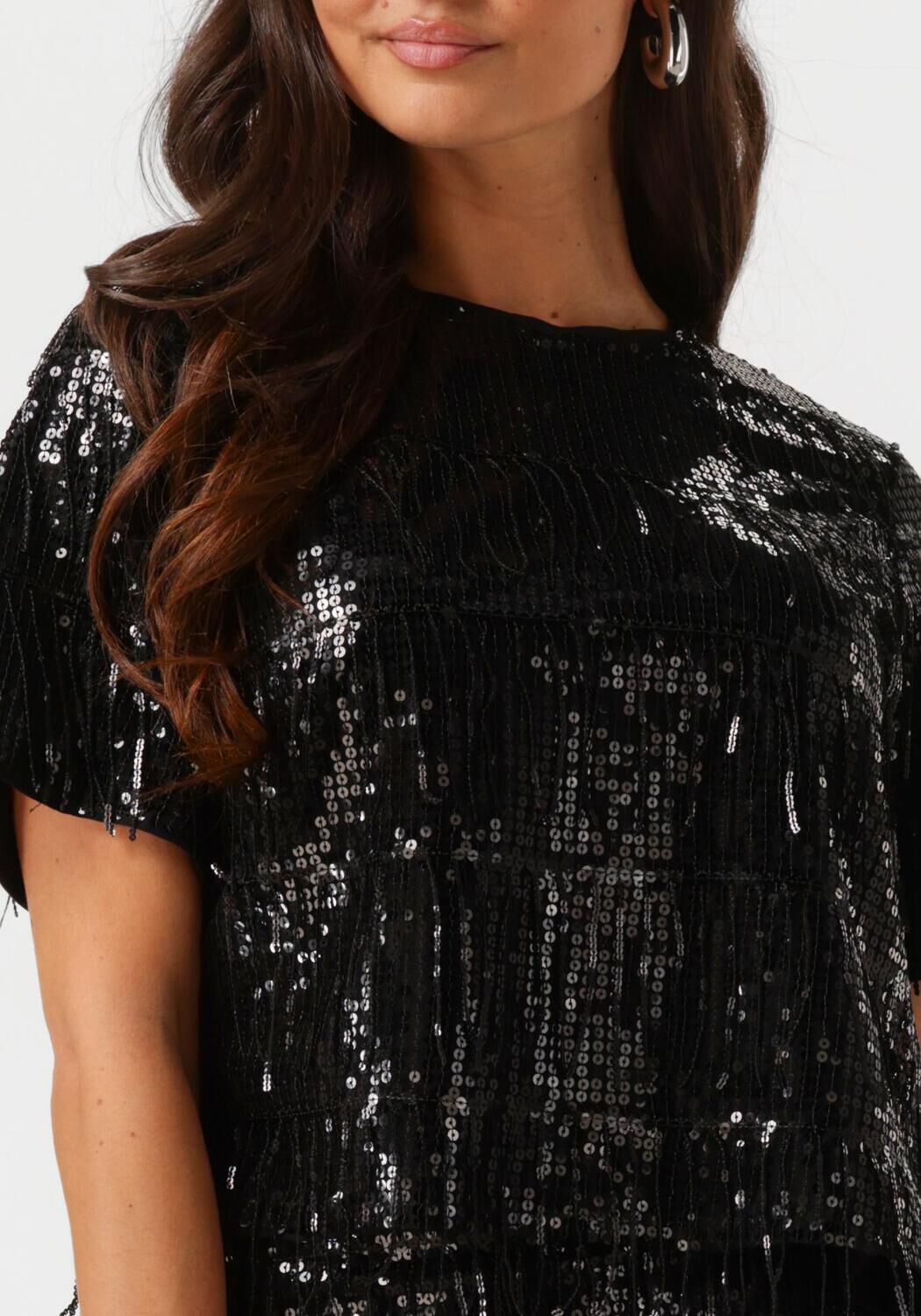 OBJECT Dames Tops & T-shirts Objtella Re S s Top 136 Zwart