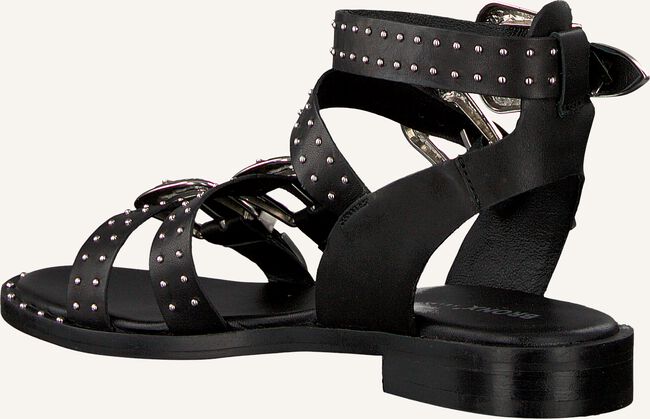 Zwarte BRONX Platte sandalen 84611 Zwarte BRONX Platte sandalen 84611 - large