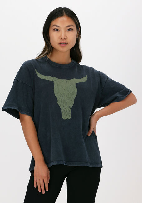 Zwarte ALIX THE LABEL T-shirt BOXY BULL TSHIRT - large