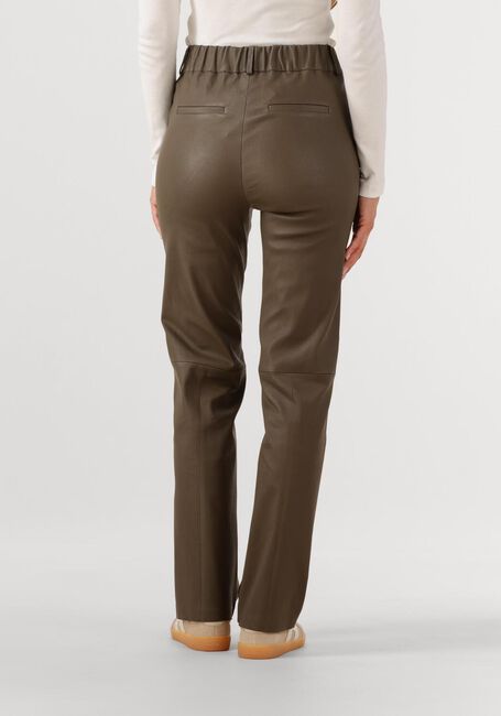 Taupe STUDIO AR Wijde broek AILIS STRETCH PLONGE - large