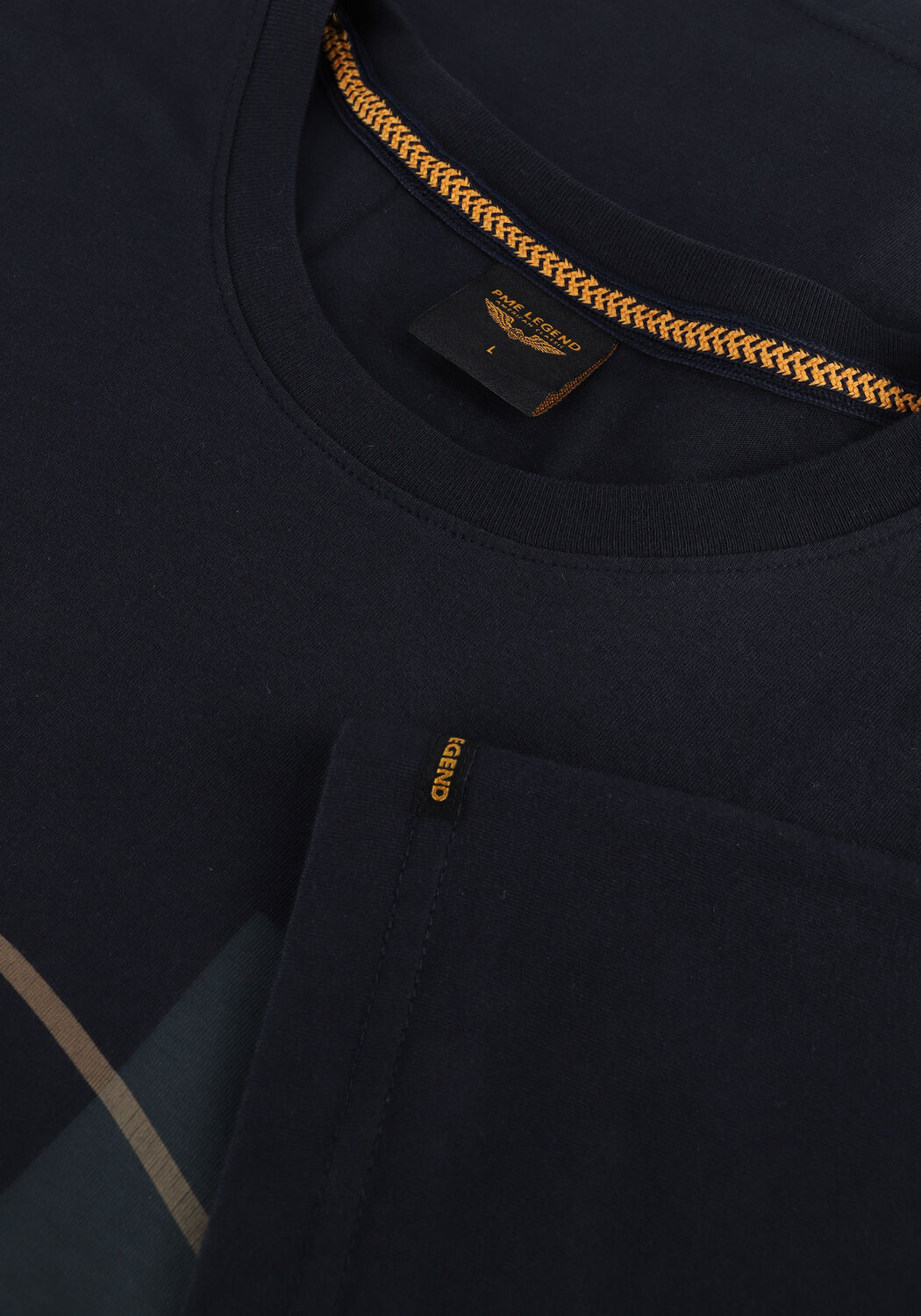 Donkerblauwe PME LEGEND T-shirt SHORT SLEEVE R-NECK SINGLE JERSEY - large