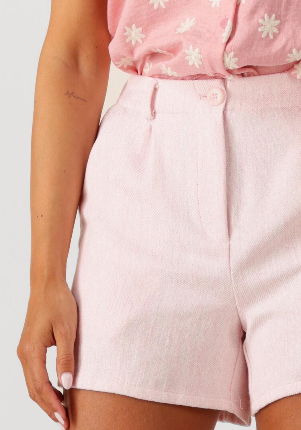 YDENCE Dames Broeken Short Harley Lichtroze