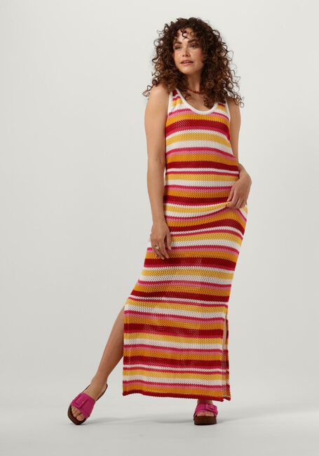 Multi COLOURFUL REBEL Maxi jurk ALIZEE CROCHETTE STRIPE MAXI DRESS - large