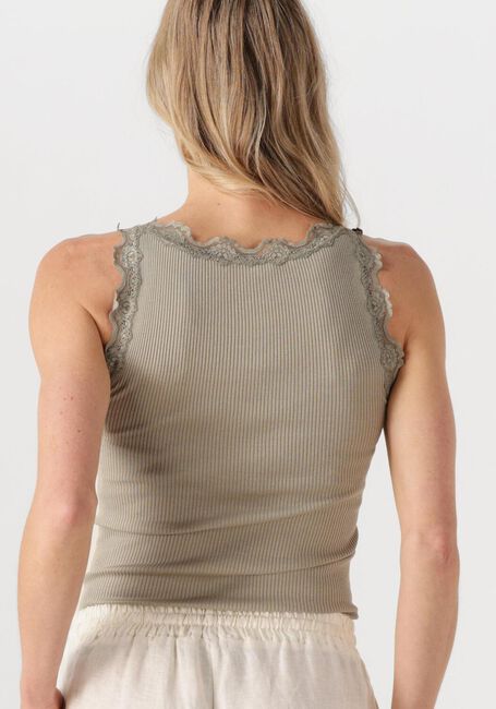 Groene ROSEMUNDE Top BABETTE SILK TOP W/ LACE - large