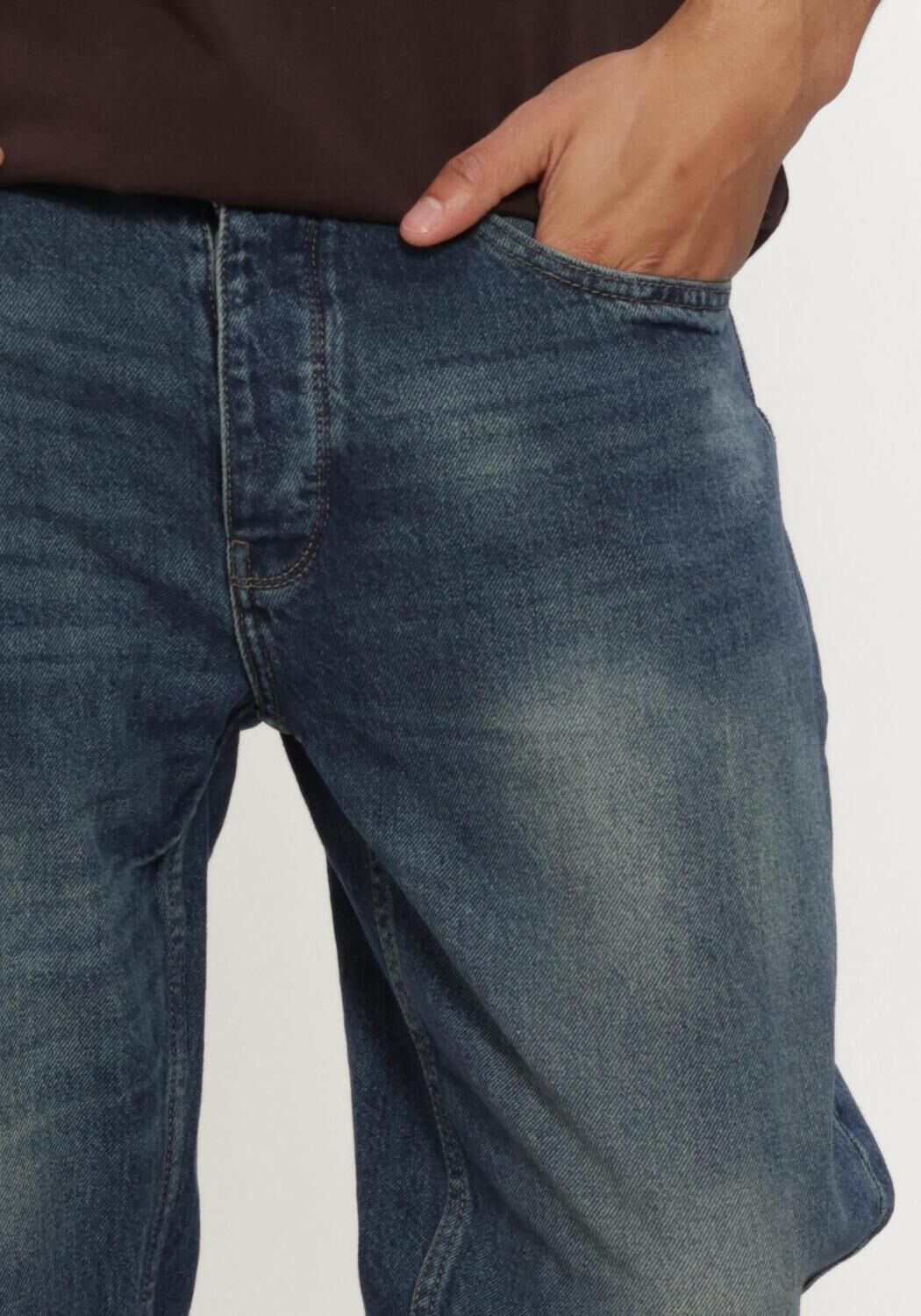 Blauwe PURE PATH Straight leg jeans THE ERIC - large