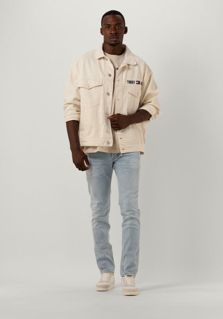 Beige TOMMY JEANS Spijkerjas AIDEN OVERSIZED DNM JAKT BG7095 - large