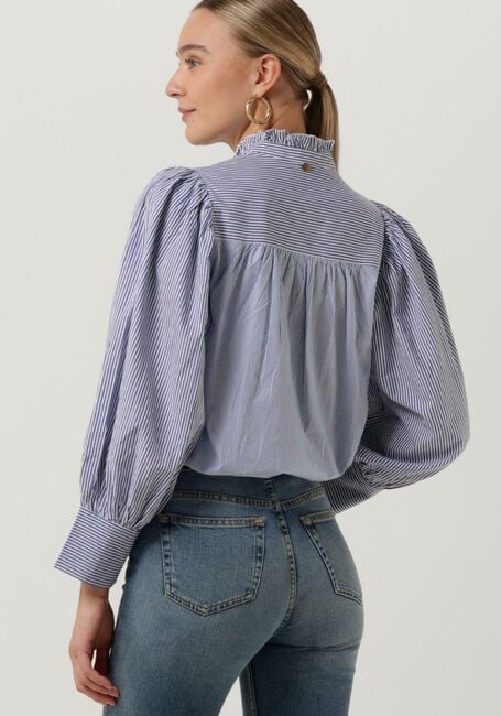 Lichtblauwe ANTIK BATIK Blouses POPY BLOUSE - large