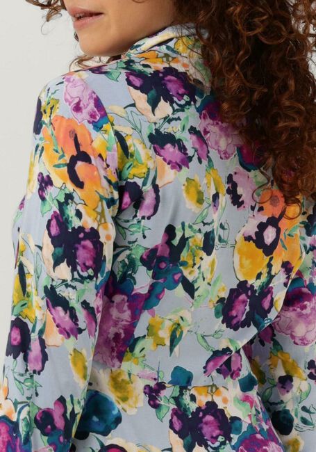 Lichtblauwe Y.A.S. Maxi jurk YASSAVANNA LONG SHIRT DRESS - large