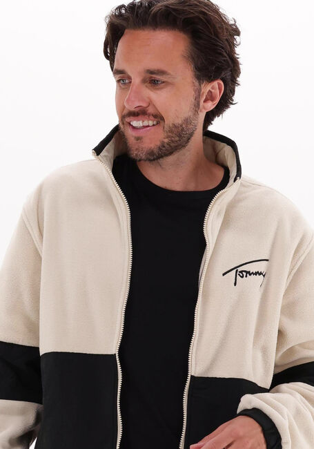 Ecru TOMMY JEANS Jack TJM MIX MEDIA RETRO JACKET - large