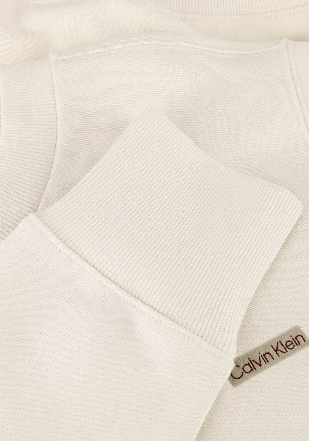 Ecru CALVIN KLEIN Trui CALVIN KLEIN LABEL CREW NECK - large