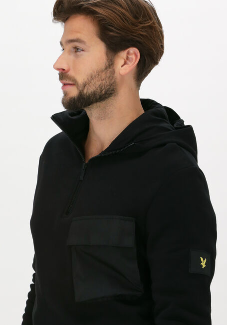 Zwarte LYLE & SCOTT Sweater POCKET HOODIE - large