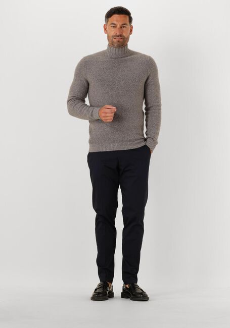 Grijze PROFUOMO Coltrui PULLOVER MOCK NECK BOILED WOOL - large