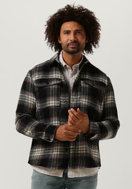 Donkerblauwe SELECTED HOMME Casual overhemd LOOSEPABLO LS CHECK - large