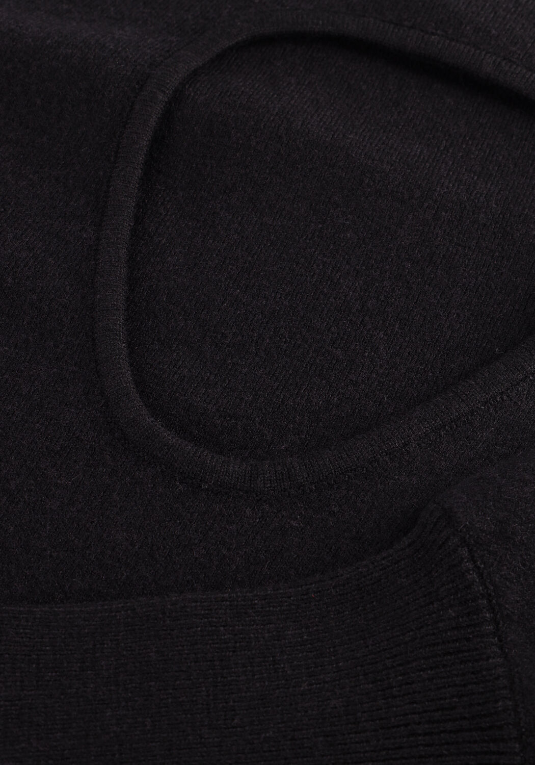 Zwarte ROUGE EDIT Maxi jurk ROUSERAPHINE LS ANKLE KNIT DRESS - large