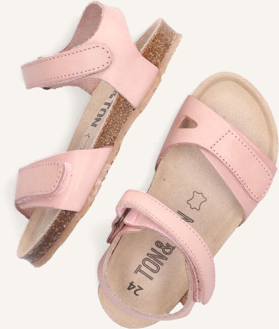 Roze TON & TON Platte sandalen FREYJA Roze TON & TON Platte sandalen FREYJA - large